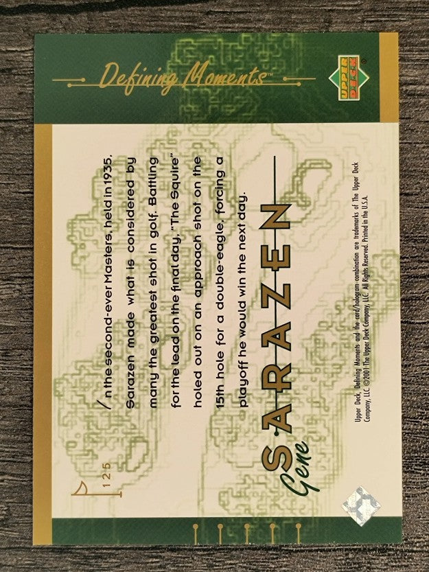 2001 Upper Deck #125 Gene Sarazen DM