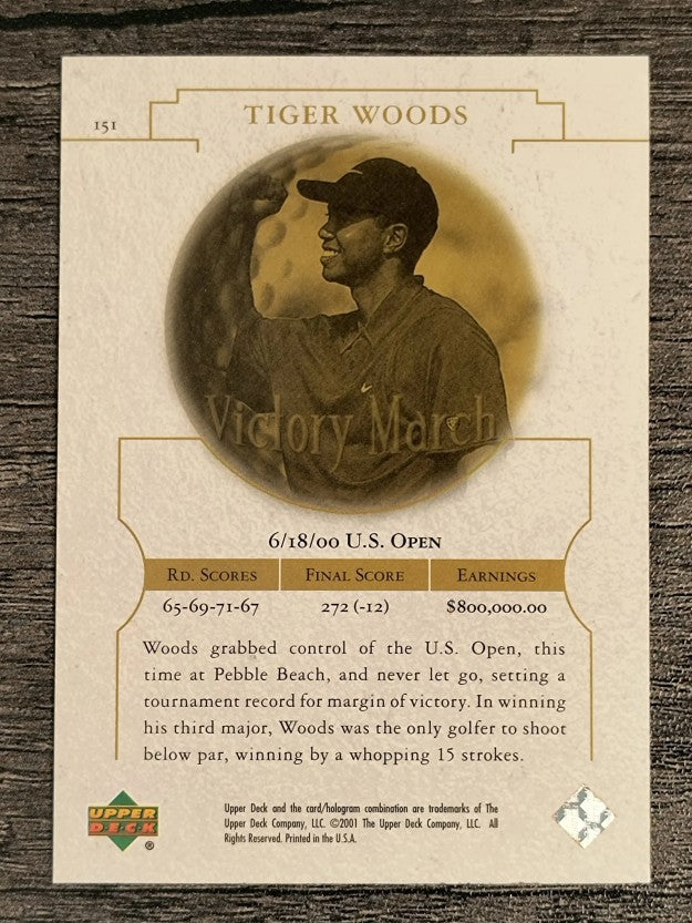 2001 Upper Deck #151 Tiger Woods VM