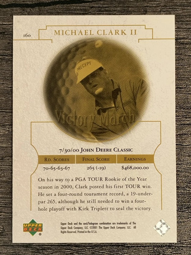2001 Upper Deck #160 Michael Clark II VM