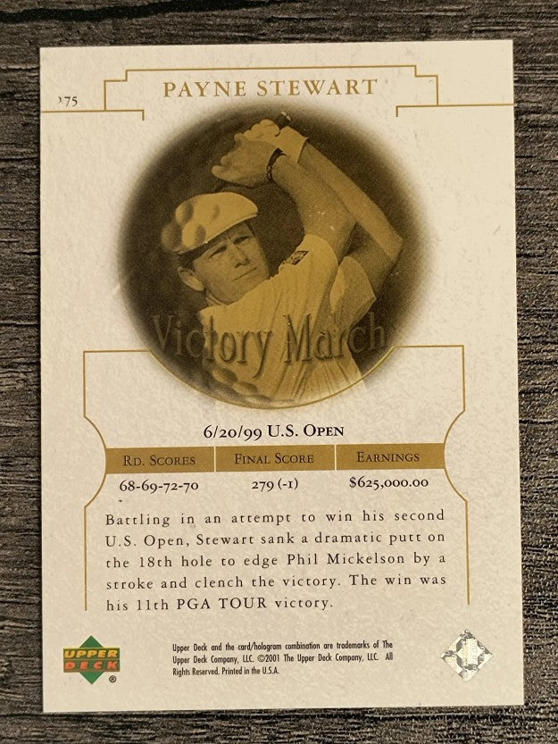 2001 Upper Deck #175 Payne Stewart VM
