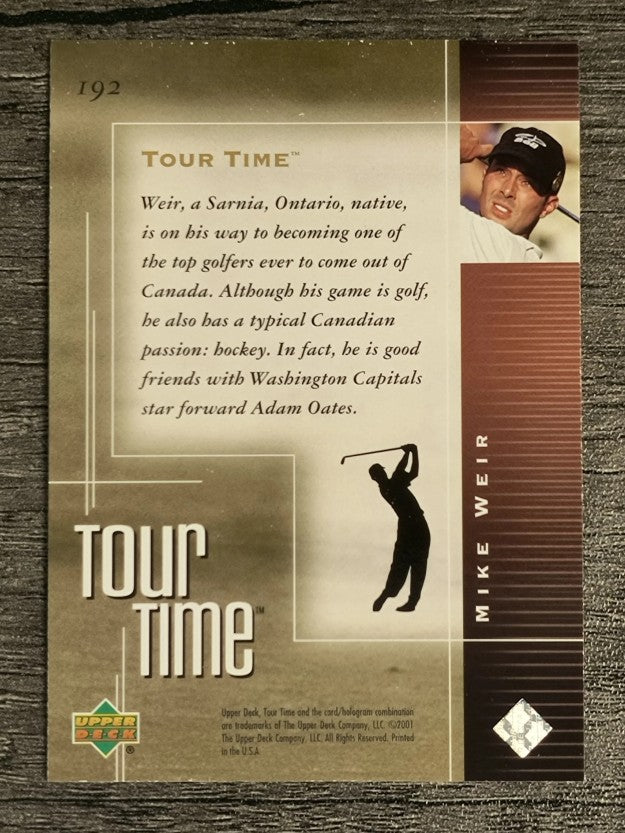 2001 Upper Deck #192 Mike Weir TT