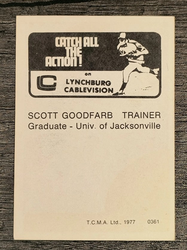 1977 Lynchburg Mets TCMA #14 Scott Goodfarm (EXMT)