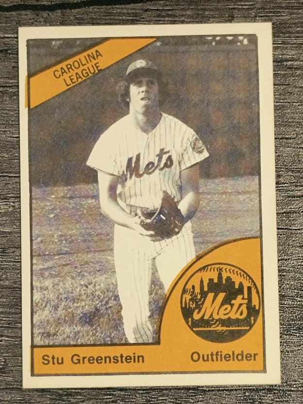 1977 Lynchburg Mets TCMA #16A Stu Greenstein/Knee showing (EX)