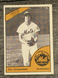 1977 Lynchburg Mets TCMA #16A Stu Greenstein/Knee showing (EX)