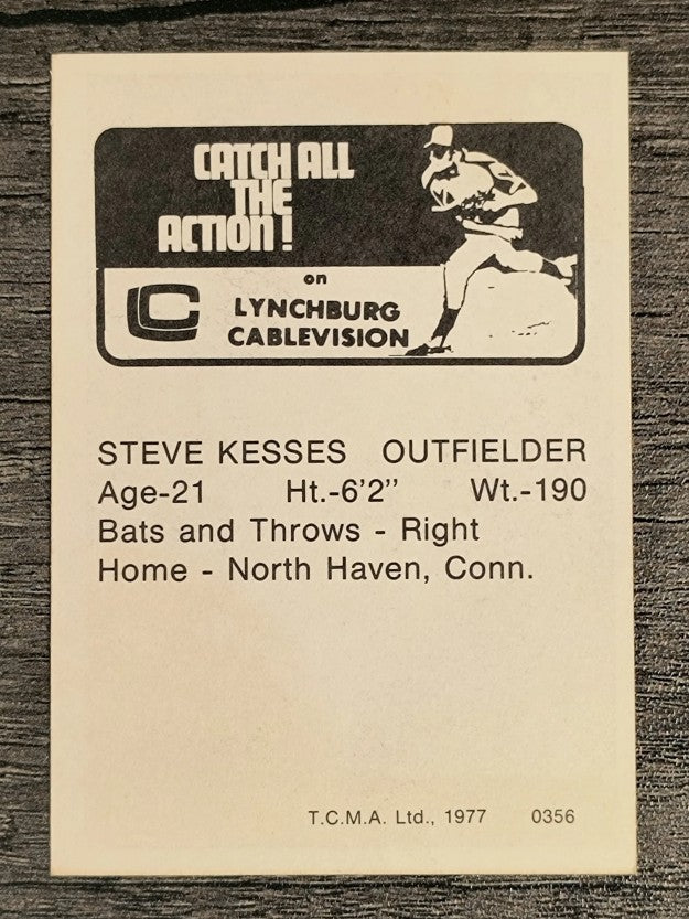 1977 Lynchburg Mets TCMA #18 Steve Keesses (NM)