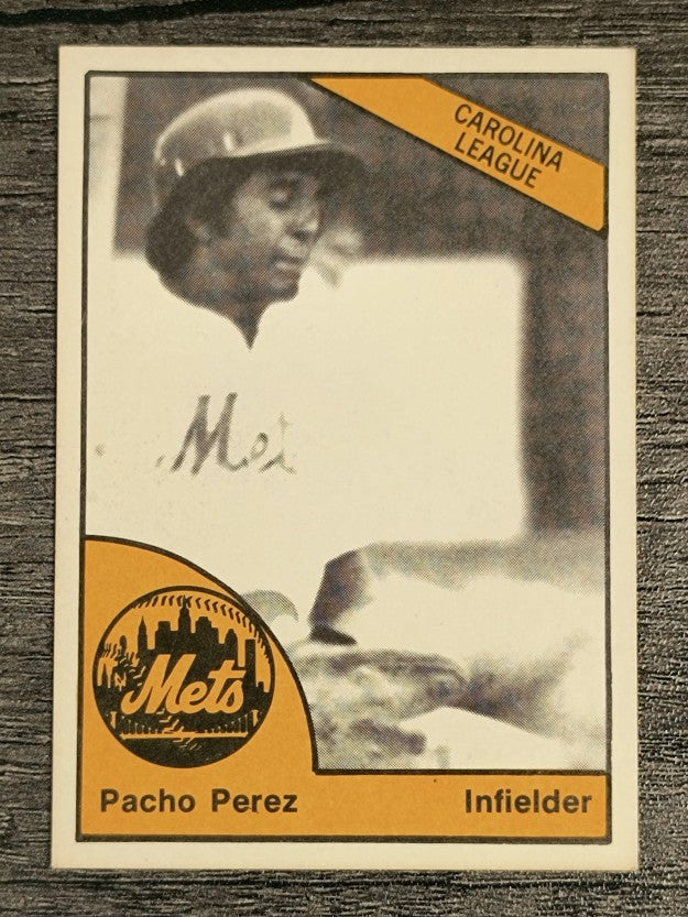 1977 Lynchburg Mets TCMA #22 Pacho Perez (EX)