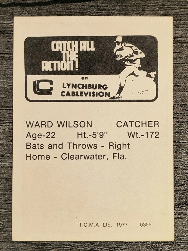1977 Lynchburg Mets TCMA #30 Ward Wilson (NM)