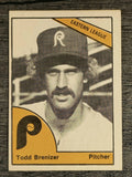 1977 Reading Phillies TCMA #3 Todd Brenizer (EX)