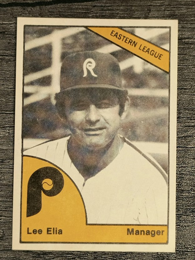1977 Reading Phillies TCMA #10 Lee Elia (EXMT)