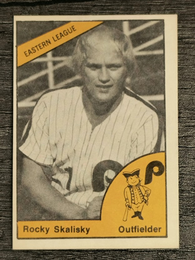 1977 Reading Phillies TCMA #22 Rocky Skalisky (EXMT)