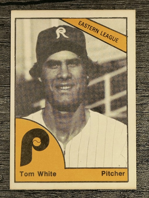 1977 Reading Phillies TCMA #23 Tom White (EXMT)