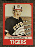 1980 Tacoma Tigers TCMA #1 Rob Pietroburgo/no number on back (EXMT)