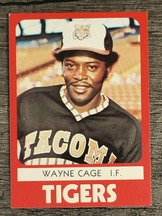 1980 Tacoma Tigers TCMA #4 Wayne Cage (EXMT)