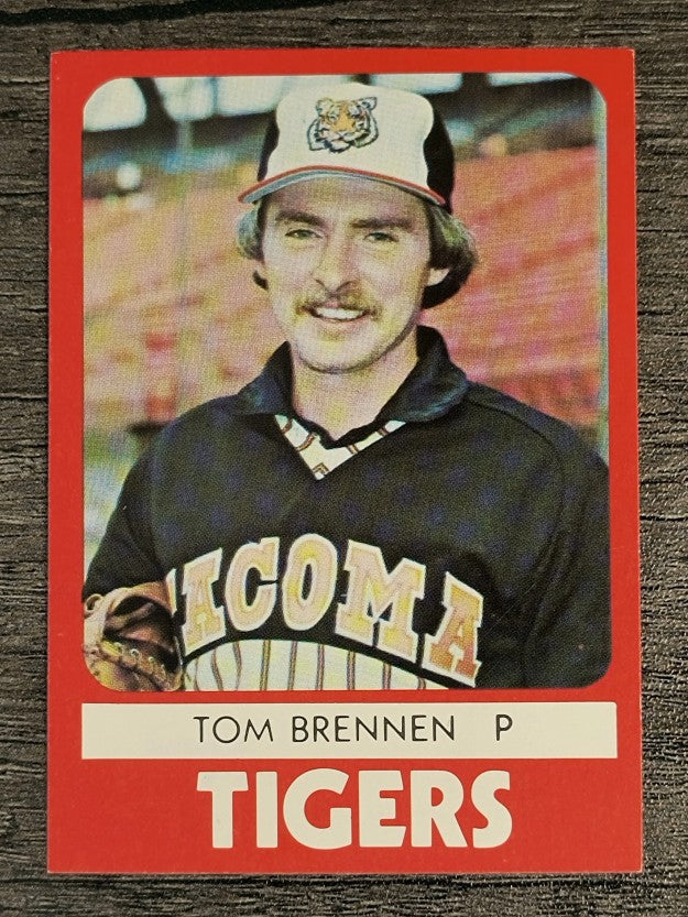 1980 Tacoma Tigers TCMA #12 Tom Brennan (NM)