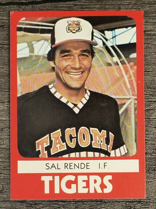 1980 Tacoma Tigers TCMA #14 Sal Rende (EXMT)