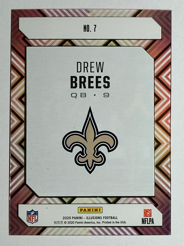 2020 Panini Illusions Clear Shots #7 Drew Brees