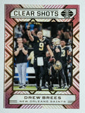2020 Panini Illusions Clear Shots #7 Drew Brees