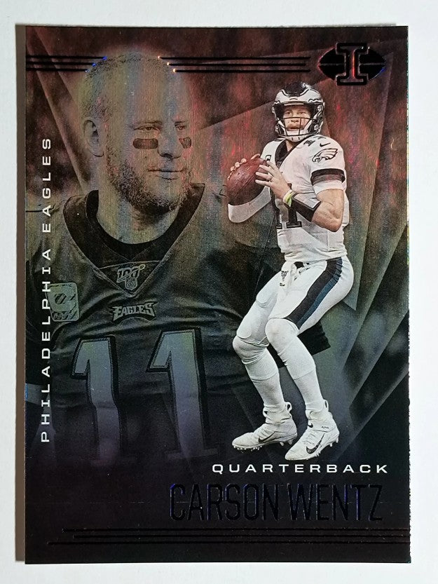 2020 Panini Illusions Emerald #85 Carson Wentz