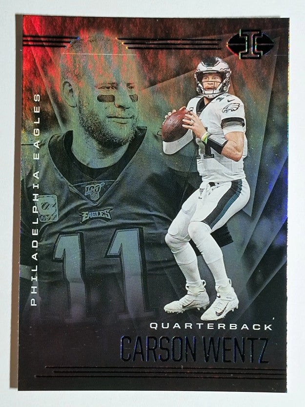 2020 Panini Illusions Emerald #85 Carson Wentz (NM)