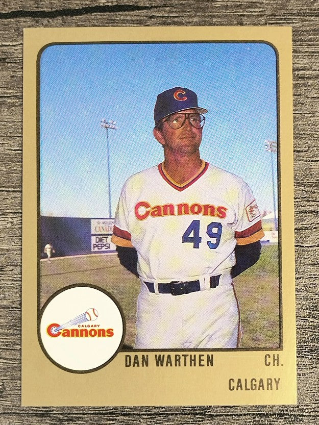 1988 Calgary Cannons ProCards #789 Dan Warthen CO