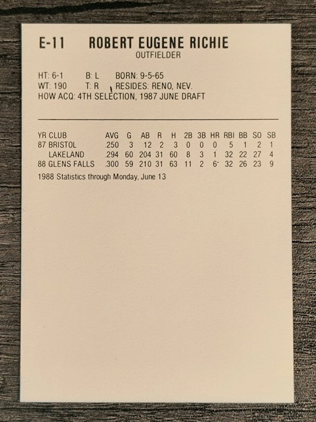 1988 Eastern League All-Stars ProCards #11 Rob Richie
