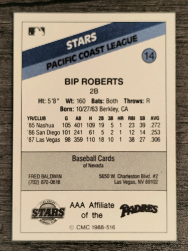1988 Las Vegas Stars CMC #14 Bip Roberts