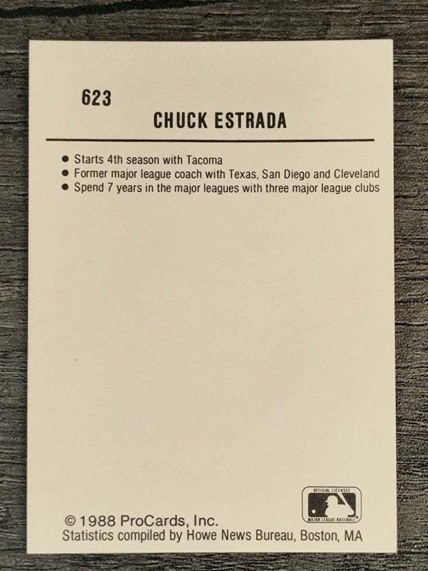 1988 Tacoma Tigers ProCards #623 Chuck Estrada