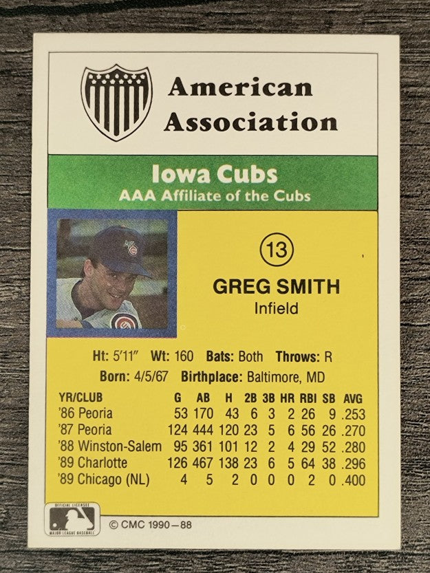 1990 CMC #88 Greg Smith