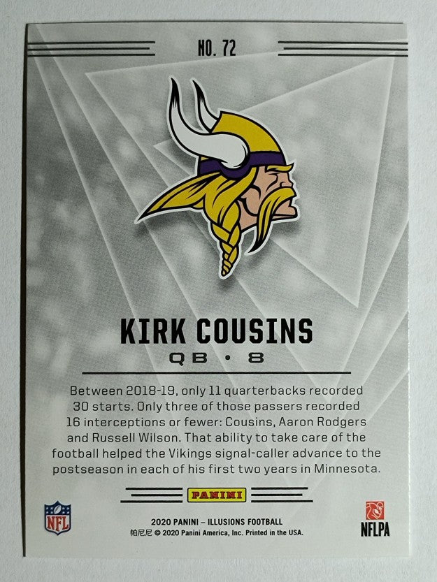 2020 Panini Illusions Orange #72 Kirk Cousins