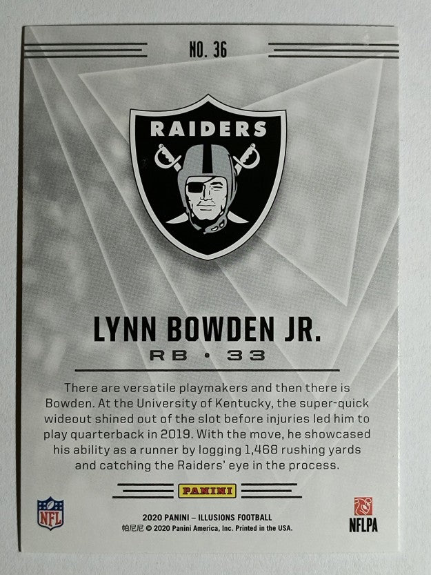 2020 Panini Illusions Orange #36 Lynn Bowden Jr.
