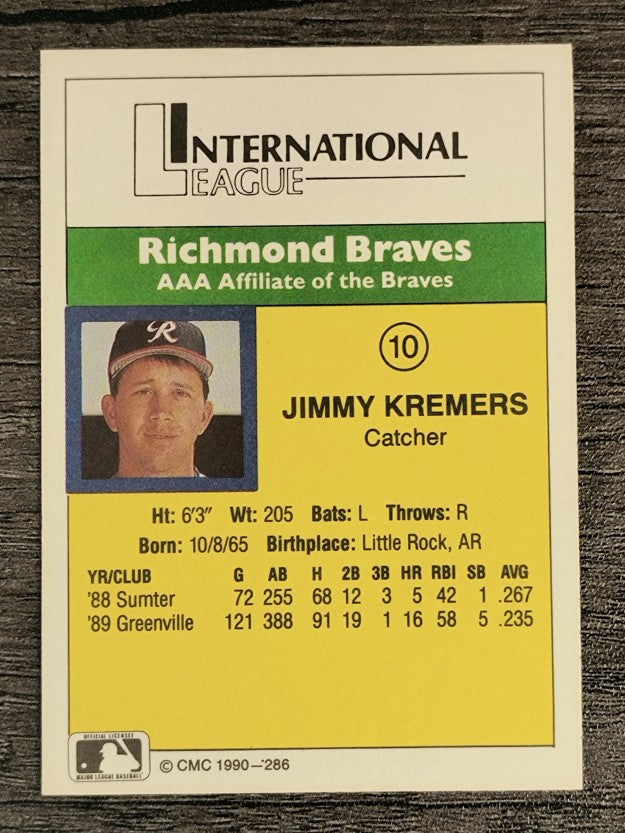 1990 CMC #286 Jimmy Kremers