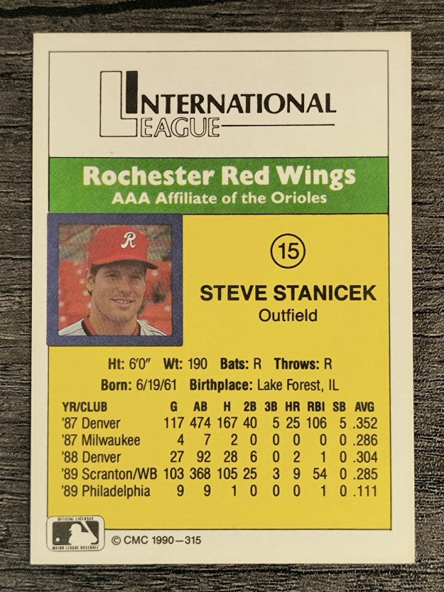 1990 CMC #315 Steve Stanicek