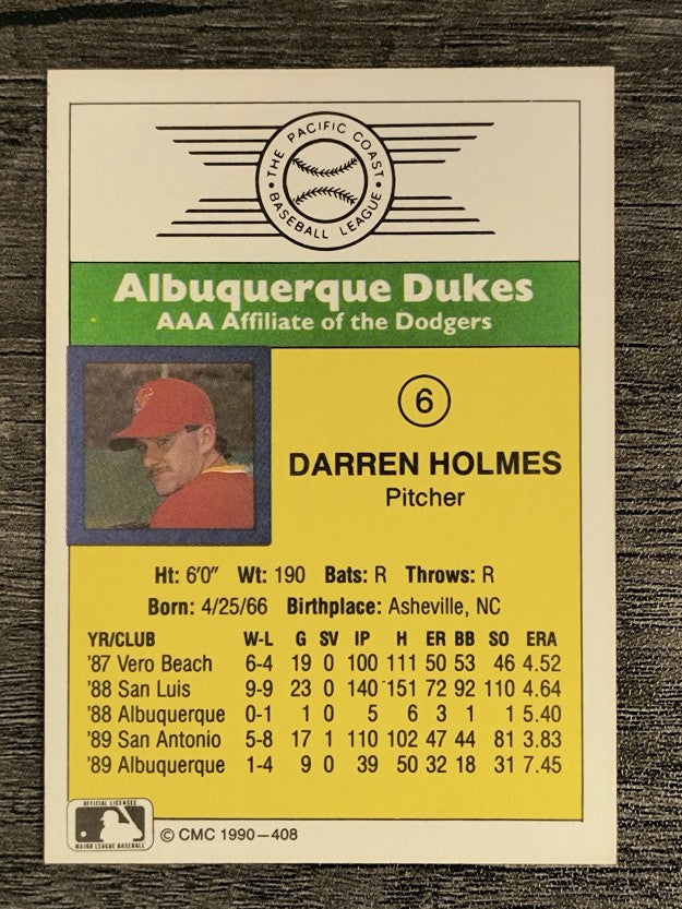 1990 CMC #408 Darren Holmes