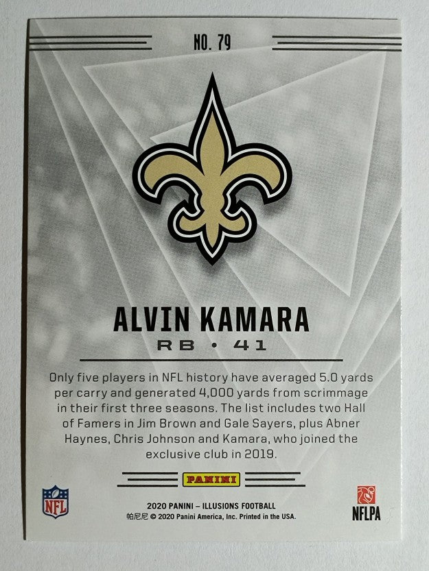 2020 Panini Illusions Orange #79 Alvin Kamara