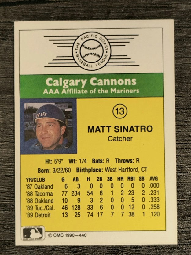 1990 CMC #440 Matt Sinatro