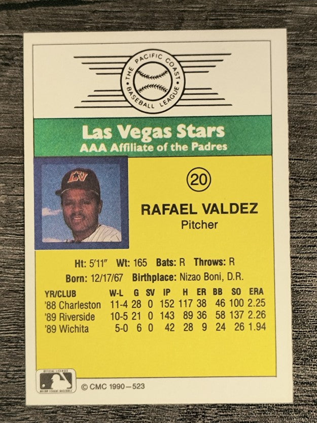 1990 CMC #523 Rafael Valdez
