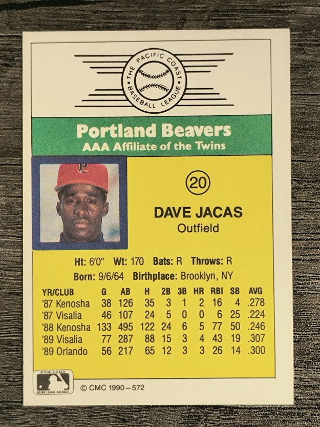 1990 CMC #572 Dave Jacas