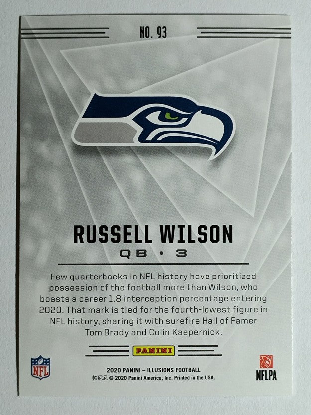 2020 Panini Illusions Orange #93 Russell Wilson