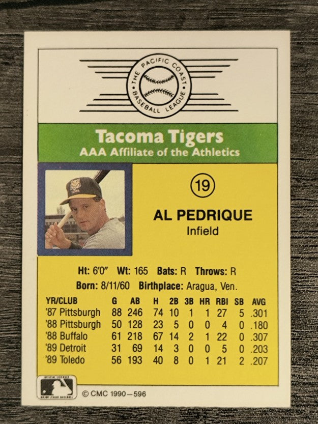 1990 CMC #596 Al Pedrique