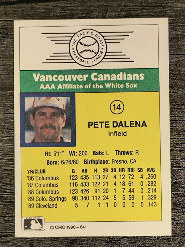 1990 CMC #641 Pete Dalena