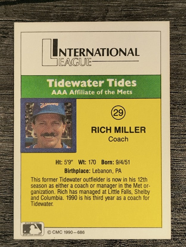 1990 CMC #686 Rich Miller CO