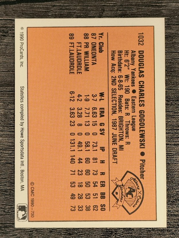 1990 CMC #730 Doug Gogolewski