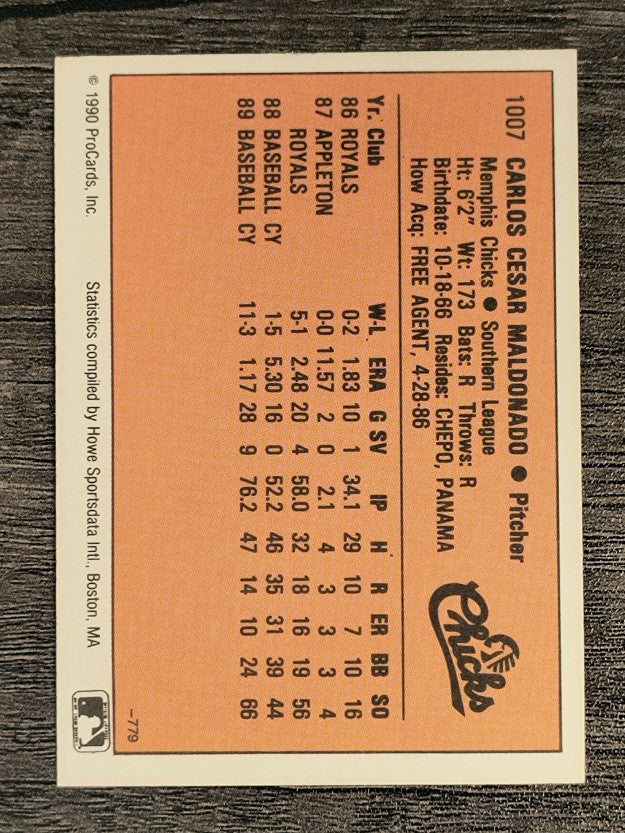 1990 CMC #779 Carlos Maldonado