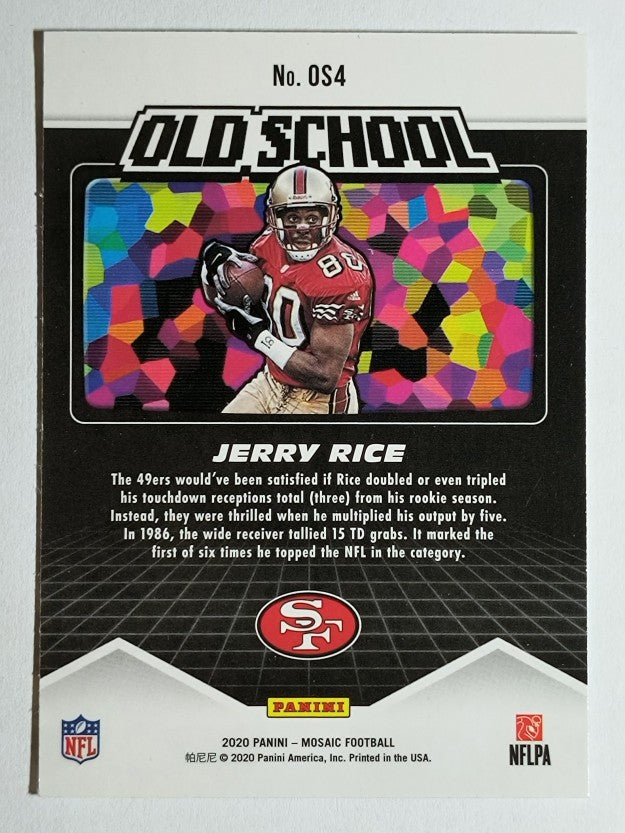 2020 Panini Mosaic Old School #4 Jerry Rice