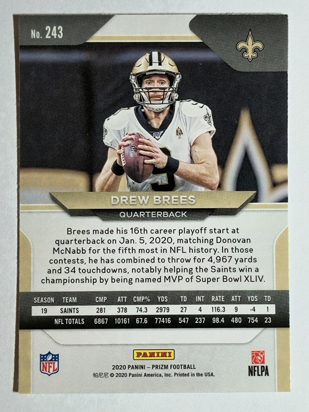 2020 Panini Prizm #243 Drew Brees