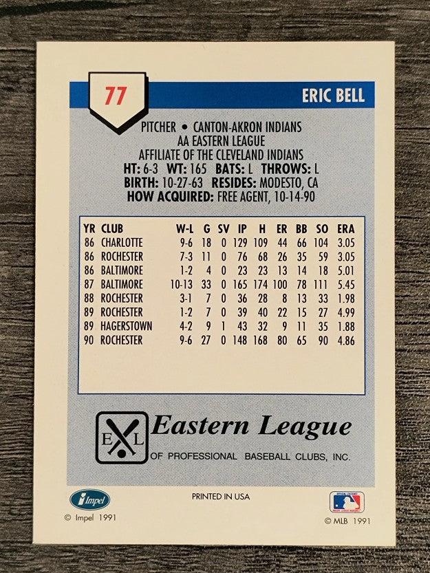 1991 Line Drive AA #77 Eric Bell