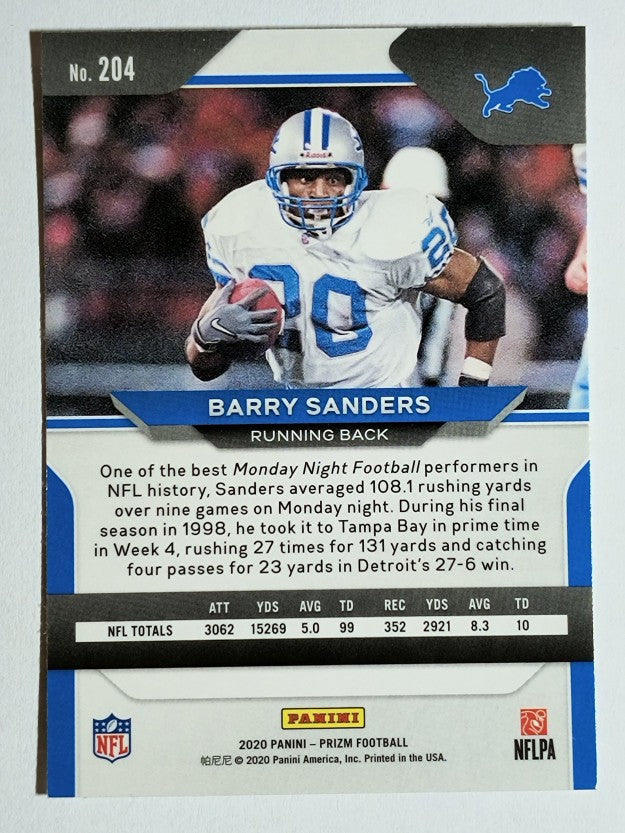 2020 Panini Prizm #204 Barry Sanders