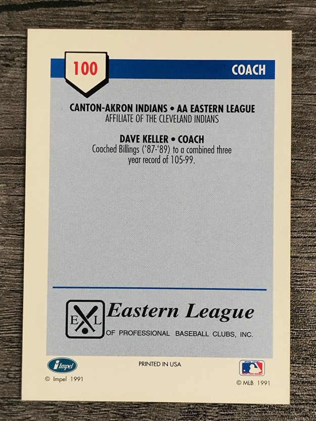 1991 Line Drive AA #100 Dave Keller CO