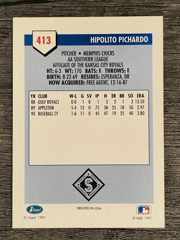 1991 Line Drive AA #413 Hipolito Pichardo