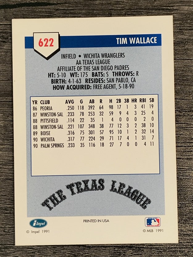1991 Line Drive AA #622 Tim Wallace